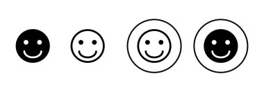 Beyaz arka planda izole edilmiş gülümse ikon vektörü. Gülümse vektör simgesi. Duygusal Simge vektörü. Emoji.