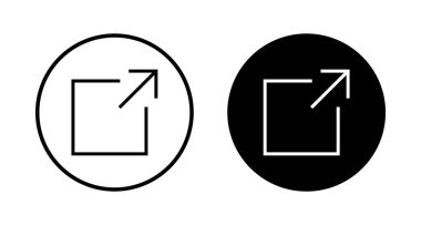 Beyaz arkaplanda bağlantı simgesi vektörü izole edildi. Bağlantı vektör simgesi. Dış bağlantı sembolü vektör simgesi. Hiper Bağlantı sembolü