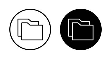 Dizin Simgesi vektörü beyaz arkaplanda izole edildi. Dizin ve belge Simgesi. simge arşivi