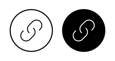 Dış bağlantı sembolü ikon vektörü. Bağlantı simgesi beyaz arkaplanda izole edildi. Bağlantı vektör simgesi. Hiper bağlantı zinciri sembolü