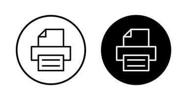 Yazıcı simgesi vektörü beyaz arkaplanda izole edildi. yazdırma simgesi. Faks vektör simgesi.