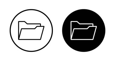 Dizin Simgesi vektörü beyaz arkaplanda izole edildi. Dizin ve belge Simgesi. simge arşivi