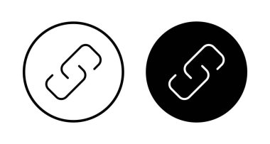 Dış bağlantı sembolü ikon vektörü. Bağlantı simgesi beyaz arkaplanda izole edildi. Bağlantı vektör simgesi. Hiper bağlantı zinciri sembolü