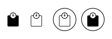 Beyaz arkaplanda izole edilmiş simge vektörünü ölçeklendirir. Kanun ölçekli ikon. Vektör simgesini ölçeklendirir. Adalet