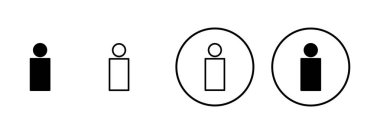 Kullanıcı Simgesi vektörü beyaz arkaplanda izole edildi. İnsan imzası. insanlar simgesi. 