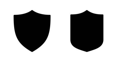 Kalkan vektör simgesi beyaz arkaplanda izole edildi. Koruma ikonu vektörü. Güvenlik vektör simgesi