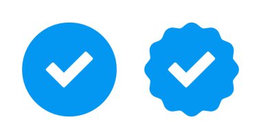 Doğrulanmış simge vektörü beyaz arkaplanda izole edildi. Doğrulama işareti. onaylanmış simge