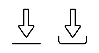 Beyaz arkaplanda izole edilmiş simge vektörü indir. Vektör simgesi indiriliyor