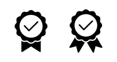 Beyaz arkaplanda izole edilmiş simge vektörüne ulaş. Ödül vektör ikonu. Madalya Vektör ikonu. - Başarı. damga