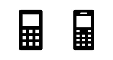 Telefon simgesi vektörü beyaz arkaplanda izole edildi. Telefon vektör simgesi. Cep telefonu. Telefon ikonu. Cep telefonu