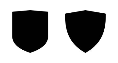 Kalkan vektör simgesi beyaz arkaplanda izole edildi. Koruma ikonu vektörü. Güvenlik vektör simgesi