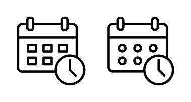 Takvim simgesi vektörü beyaz arkaplanda izole edildi. Takvim sembolü. Takvim vektör simgesi. Son teslim tarihi. Randevu. Süre