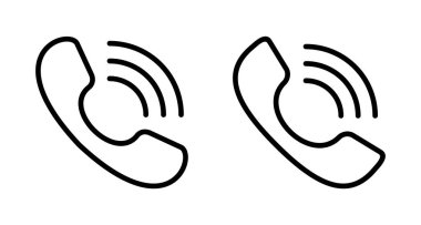 Beyaz arkaplanda ikon vektörü izole edildi. Telefon simgesi vektörü. Cep telefonu. telefon simgesi