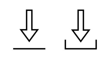 Beyaz arkaplanda izole edilmiş simge vektörü indir. Vektör simgesi indiriliyor