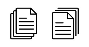 Beyaz arkaplanda izole edilmiş belge simgesi vektörü. Kağıt ikonu. Dosya Simgesi