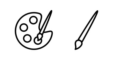 Beyaz arkaplanda izole edilmiş resim simgesi vektörü. Fırça vektör simgesini boya. Boya silindiri simgesi