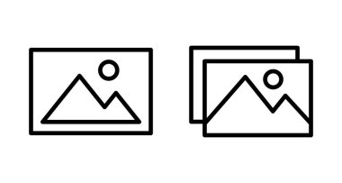 Resim simgesi vektörü beyaz arkaplanda izole edildi. Resim vektör simgesi. fotoğraf galerisi simgesi vektörü