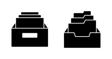 Dizin simgesi vektörünü beyaz arkaplanda izole et. klasörler vektör simgesi. Depolama simgesini arşivle.