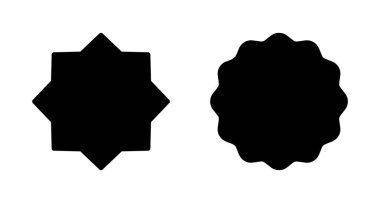 Rozet simgesi vektörü beyaz arkaplanda izole edildi. Ödül ikonu. Başarmak. Damga