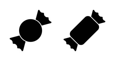 Şeker ikonu vektörü beyaz arkaplanda izole edildi. Şeker vektörü simgesi