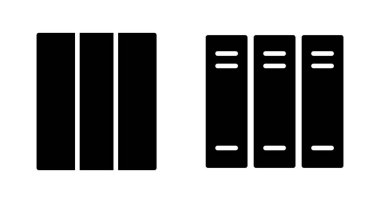 Kütüphane simgesi vektörü beyaz arkaplanda izole edildi. Kitap simgesi vektörü