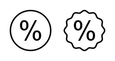 İndirim simgesi vektörü beyaz arkaplanda izole edildi. İndirim etiketi simgesi. 
