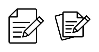 Not simgesi vektörü beyaz arkaplanda izole edildi. Simge vektörü alınıyor. Satır simgesini düzenle. Belge yazımı. İçerik yazımı