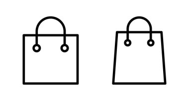 Alışveriş poşeti ikon vektörü beyaz arkaplanda izole edildi. Alışveriş poşeti vektör simgesi. Sepet simgesi
