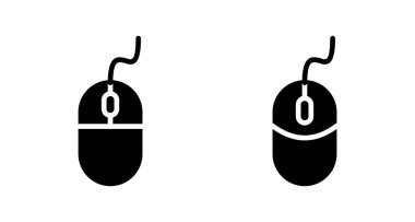 Bilgisayar Fare Simgesi vektörü beyaz arkaplanda izole edildi. Bilgisayar fare vektör simgesi