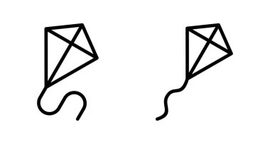 Kite simgesi vektörü beyaz arkaplanda izole edildi. Uçurtma vektör simgesi.