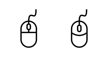 Bilgisayar Fare Simgesi vektörü beyaz arkaplanda izole edildi. Bilgisayar fare vektör simgesi