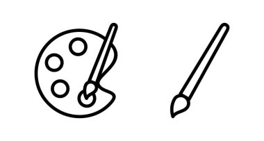 Beyaz arkaplanda izole edilmiş resim simgesi vektörü. Fırça vektör simgesini boya. Boya silindiri simgesi