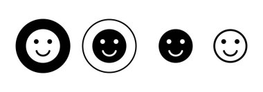 Beyaz arka planda izole edilmiş gülümse ikon vektörü. Gülümse vektör simgesi. Duygusal Simge vektörü. Emoji.