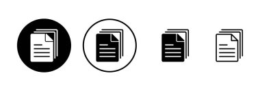 Beyaz arkaplanda izole edilmiş belge simgesi vektörü. Kağıt ikonu. Dosya Simgesi