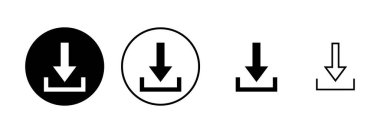 Beyaz arkaplanda izole edilmiş simge vektörü indir. Vektör simgesi indiriliyor