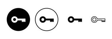 Anahtar simge vektörü beyaz arkaplanda izole edildi. Anahtar vektör simgesi. Anahtar sembol. güvenlik