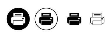 Yazıcı simgesi vektörü beyaz arkaplanda izole edildi. yazdırma simgesi. Faks vektör simgesi.