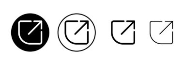 Beyaz arkaplanda izole edilmiş simge vektörünü paylaş. Vektör simgesini paylaş