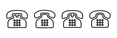 Telefon simgesi vektörü beyaz arkaplanda izole edildi. Telefon simgesi vektörü. Simge vektörünü ara.