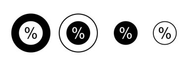 İndirim simgesi vektörü beyaz arkaplanda izole edildi. İndirim etiketi simgesi. 