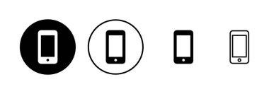 Telefon simgesi vektörü beyaz arkaplanda izole edildi. Telefon vektör simgesi. Cep telefonu. Telefon ikonu. Cep telefonu