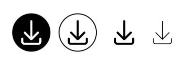 Beyaz arkaplanda izole edilmiş simge vektörü indir. Vektör simgesi indiriliyor