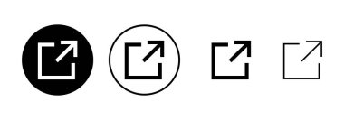 Beyaz arkaplanda bağlantı simgesi vektörü izole edildi. Bağlantı vektör simgesi. Dış bağlantı sembolü vektör simgesi. Hiper Bağlantı sembolü
