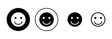 Beyaz arka planda izole edilmiş gülümse ikon vektörü. Gülümse vektör simgesi. Duygusal Simge vektörü. Emoji.