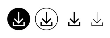 Beyaz arkaplanda izole edilmiş simge vektörü indir. Vektör simgesi indiriliyor