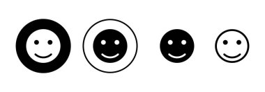 Beyaz arka planda izole edilmiş gülümse ikon vektörü. Gülümse vektör simgesi. Duygusal Simge vektörü. Emoji.