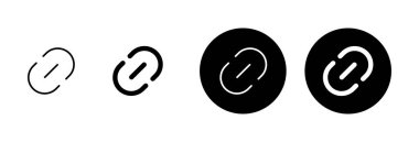 Dış bağlantı sembolü ikon vektörü. Bağlantı simgesi beyaz arkaplanda izole edildi. Bağlantı vektör simgesi. Hiper bağlantı zinciri sembolü