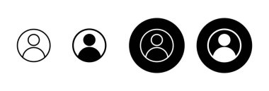 Kullanıcı Simgesi vektörü beyaz arkaplanda izole edildi. İnsan imzası. insanlar simgesi. 