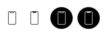 Telefon simgesi vektörü beyaz arkaplanda izole edildi. Telefon vektör simgesi. Cep telefonu. Telefon ikonu. Cep telefonu