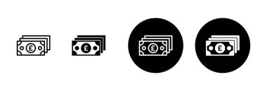 Para simgesi vektörü beyaz arkaplanda izole edildi. Para vektör simgesi. Dolar simgesi